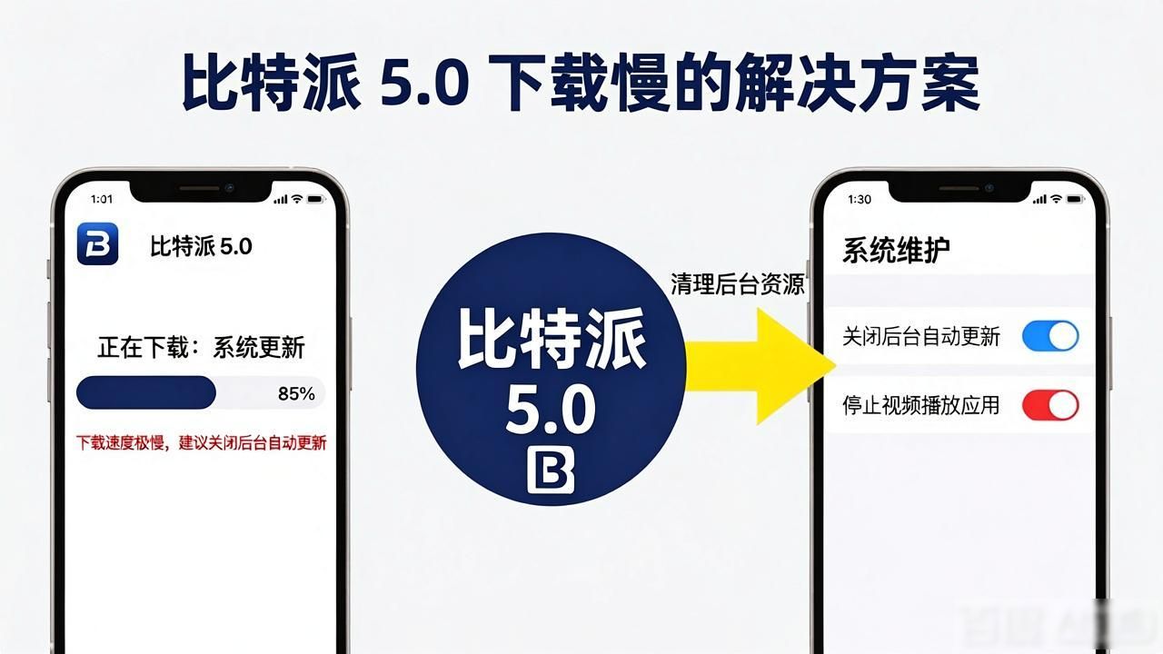 比特派5.0下载网络慢？三招加速搞定