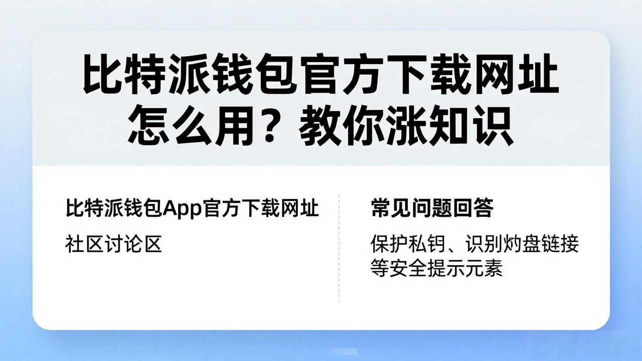 比特派钱包官方下载网址怎么用？教你涨知识