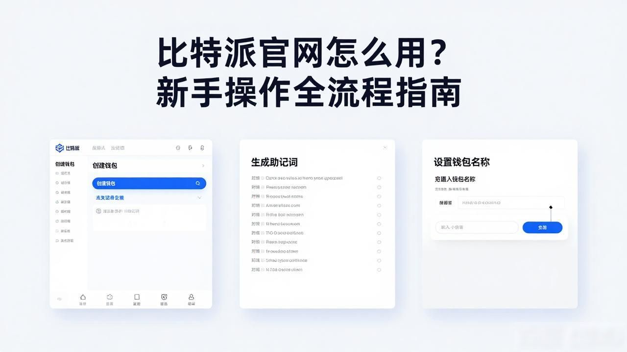 比特派钱包创建与管理_比特派官网操作流程_用户指引:比特派官方网站的操作流程