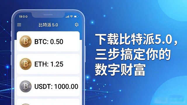 下载比特派5.0，三步搞定你的数字财富