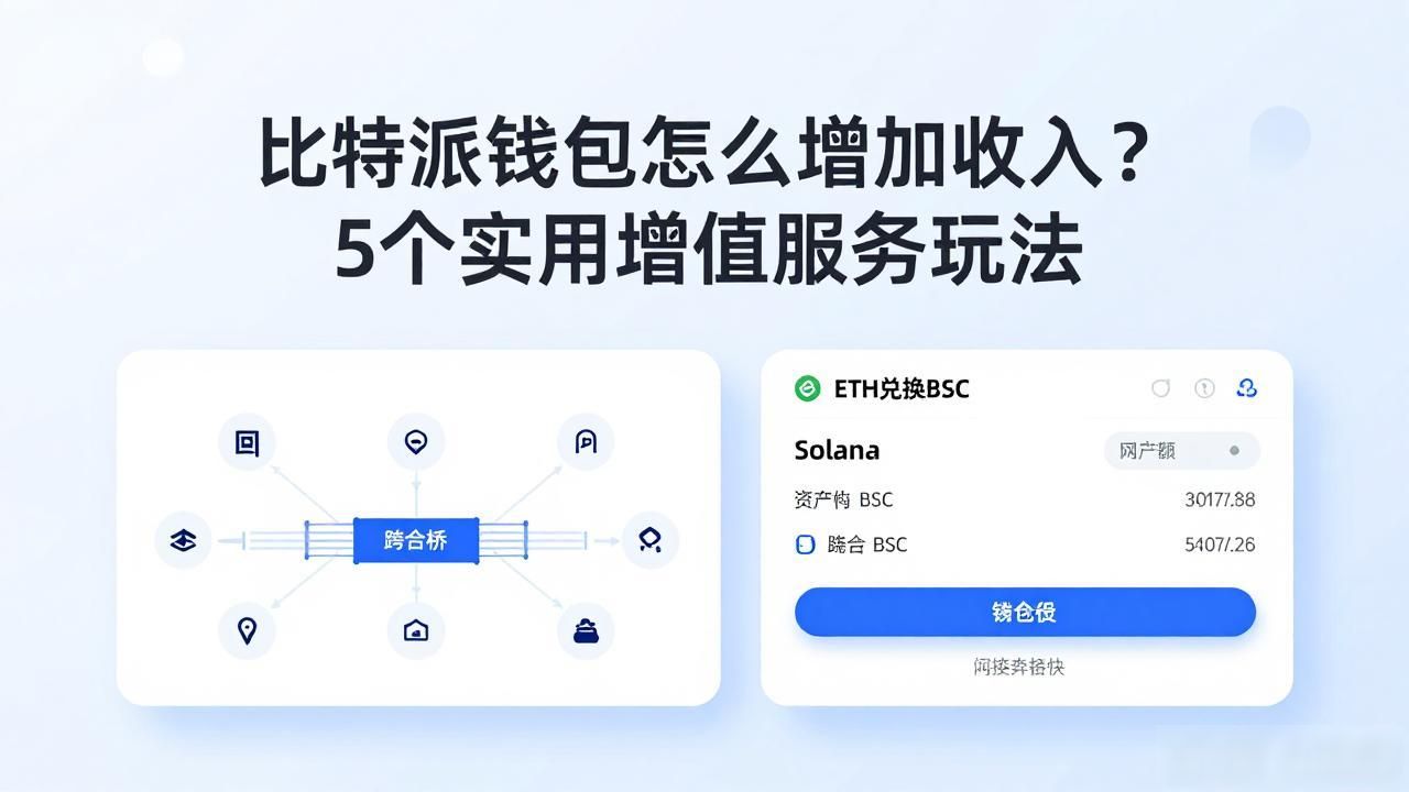 比特派钱包怎么增加收入？5个实用增值服务玩法