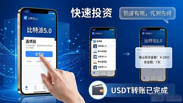 比特派5.0下载后，跟着三步走就能投资