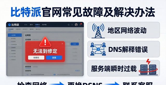 比特派官网常见故障及解决办法，速看