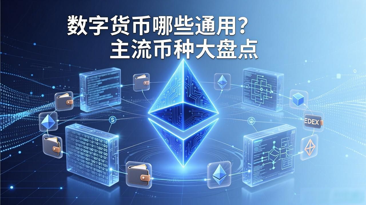 数字货币哪些通用？主流币种大盘点