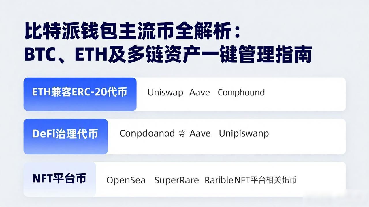 比特派钱包主流币全解析：BTC、ETH及多链资产一键管理指南