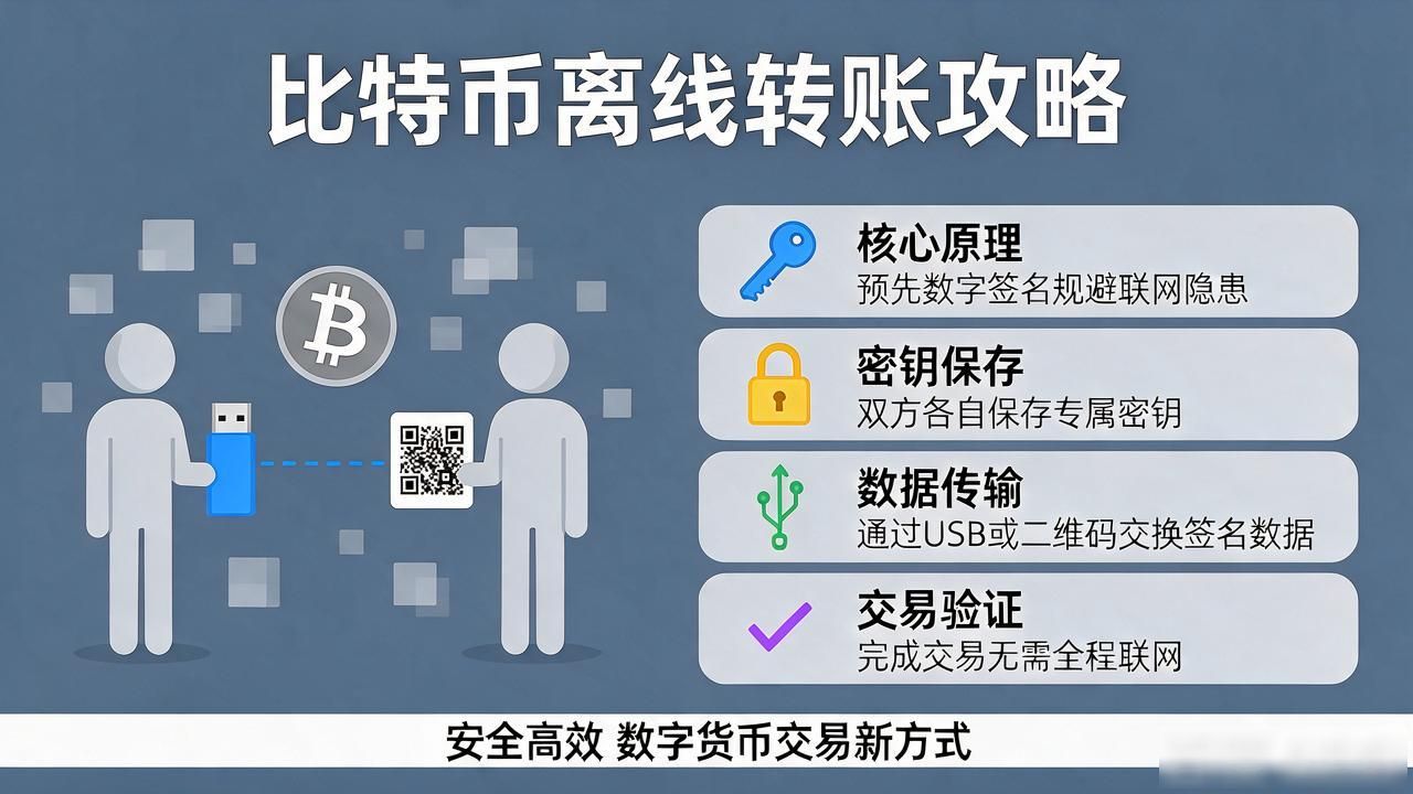 比特币离线转账攻略：不用联网也能安全交易，看完就懂