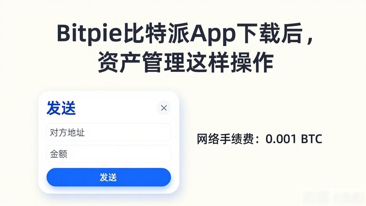 Bitpie比特派App下载后，资产管理这样操作