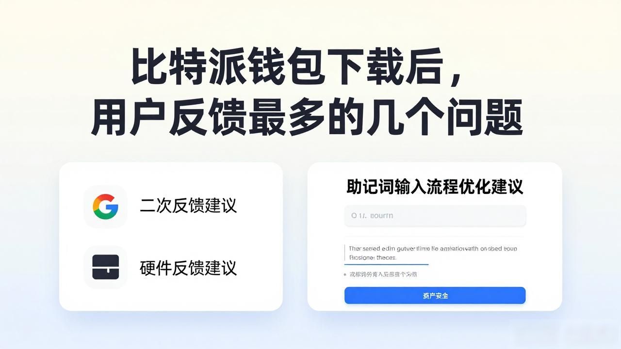 比特派钱包操作流畅性_比特派钱包私钥管理备份优化_比特派钱包下载官方app的用户反馈与改进方式