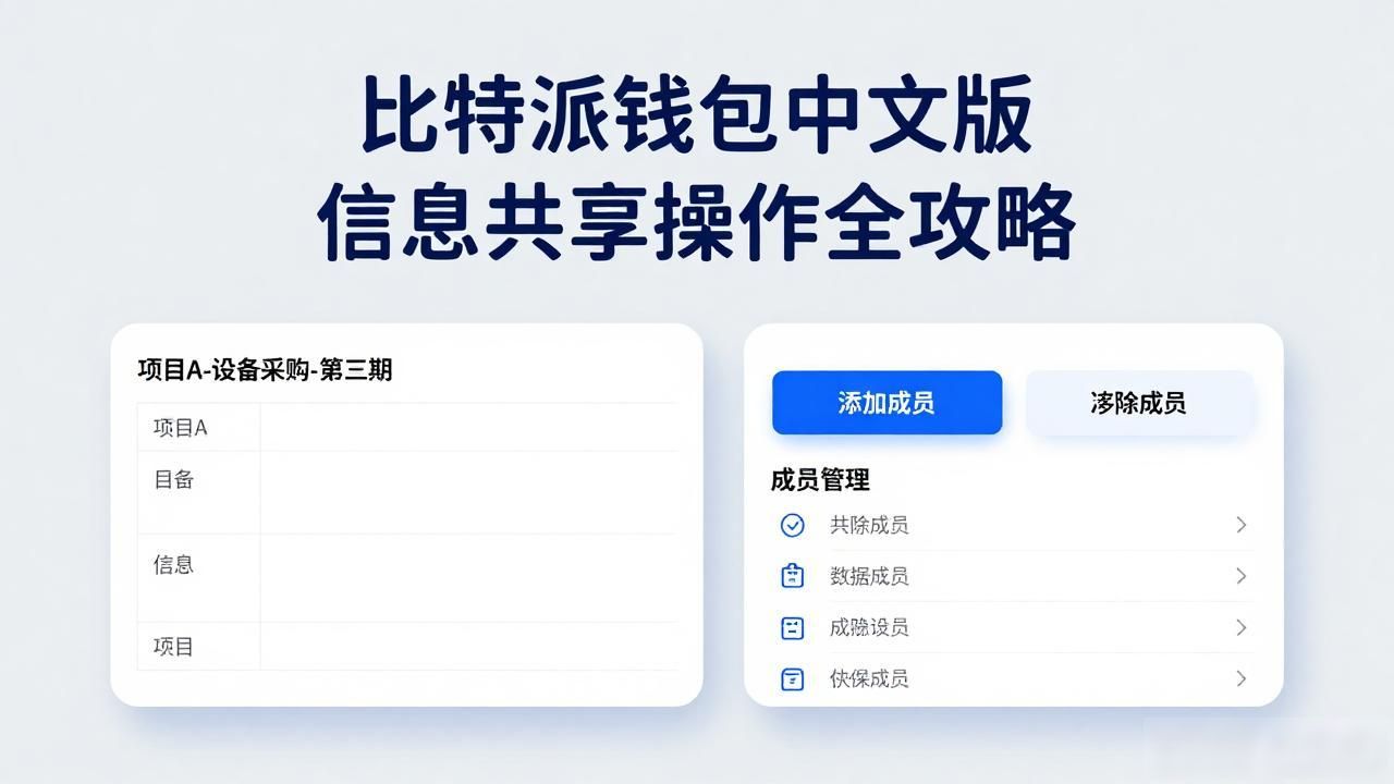 比特派钱包共享钱包功能_如何在比特派钱包app中文版中进行信息共享_比特派钱包团队协作财务管理